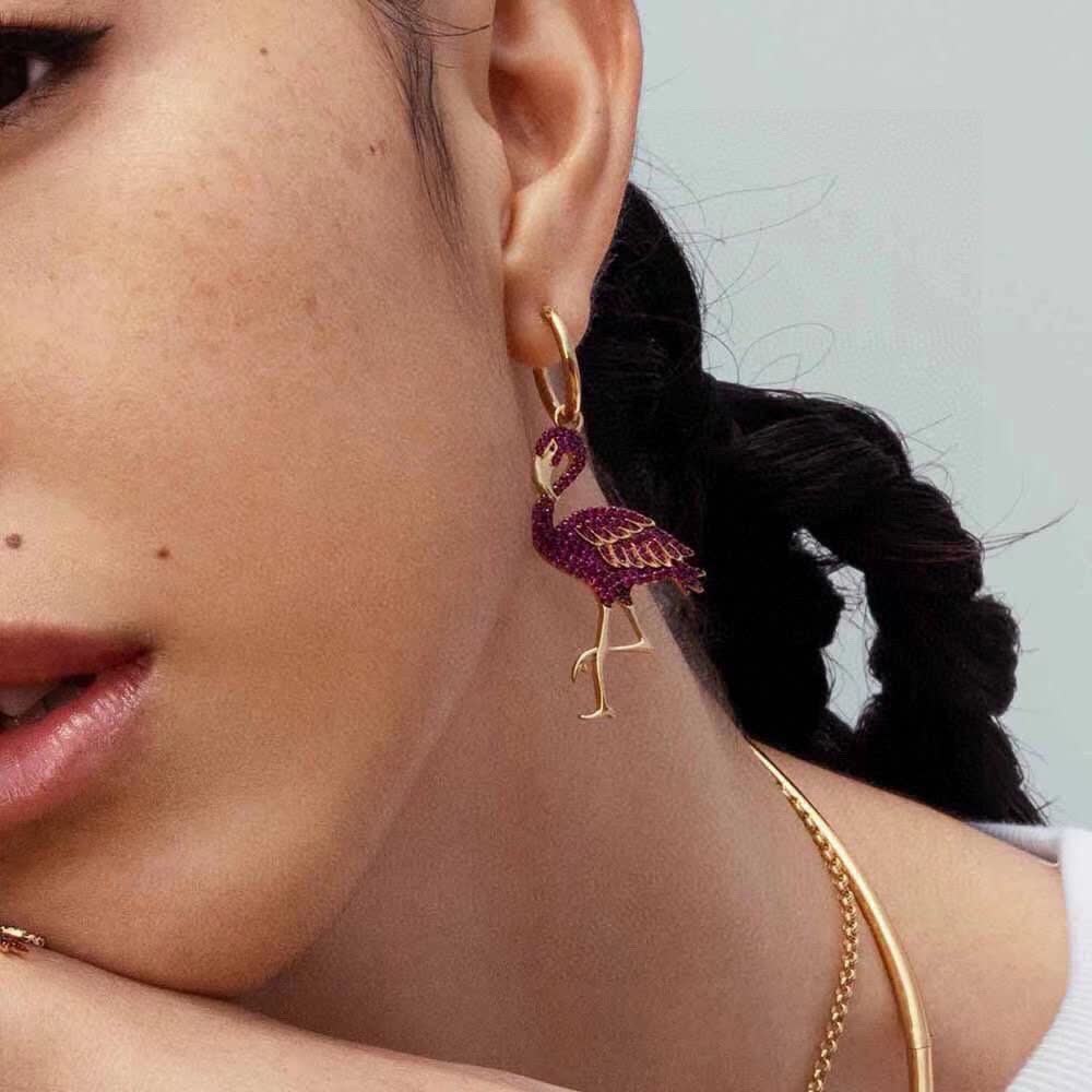 APM Monaco Earrings - Flamingo Design